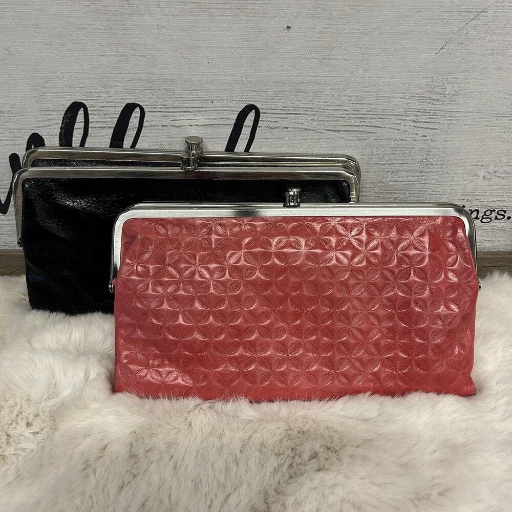 HOBO International Lauren Leather Wallet Clutch Lot Of 2 (see photos)